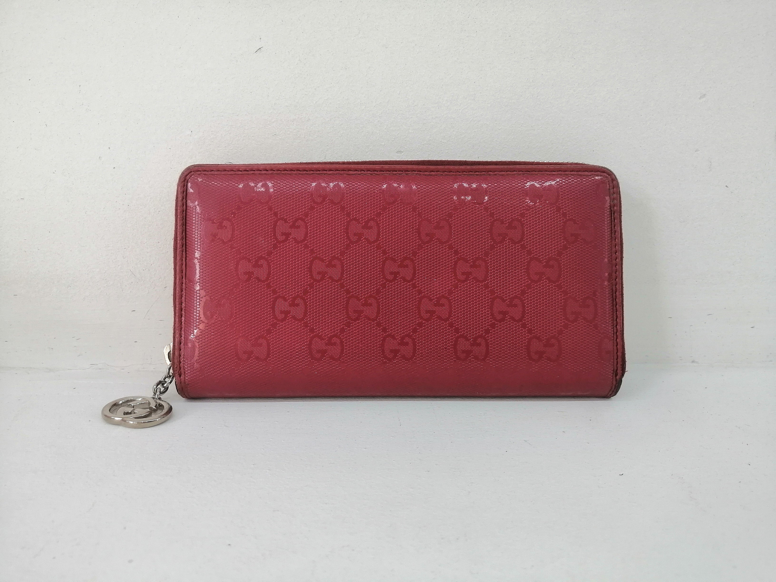 GUCCI PORTAFOGLI VERNICE GG ROUGE