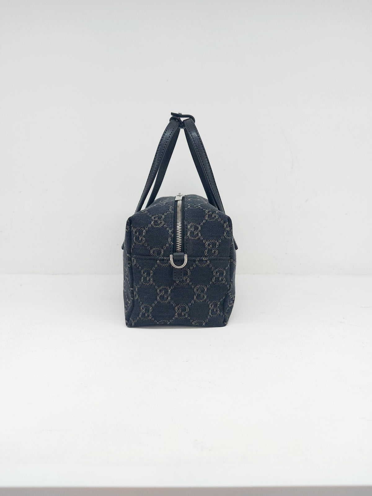 GUCCI BOSTON MINI BAULETTO DENIM GG