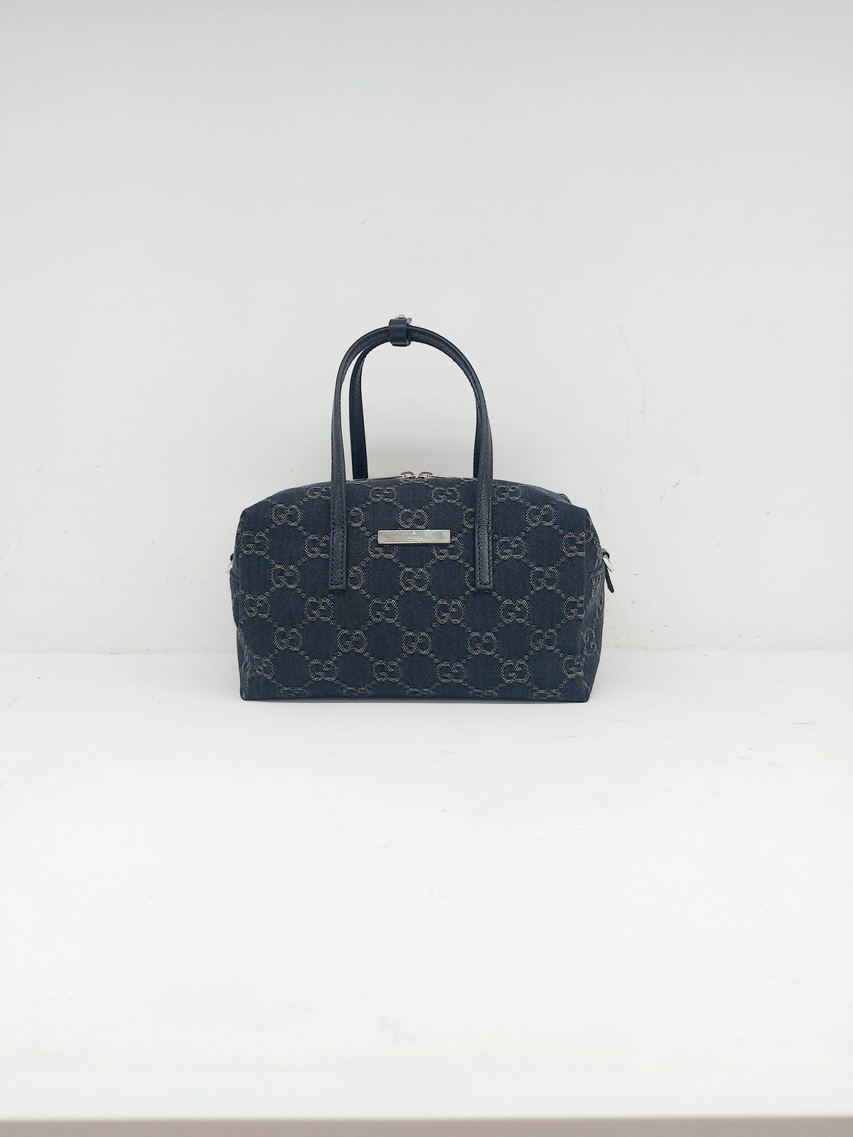 GUCCI BOSTON MINI BAULETTO DENIM GG