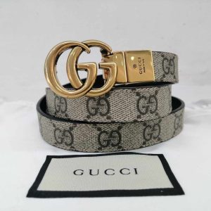 Gucci Cintura Sottile Reversibile GG Marmont 2 cm