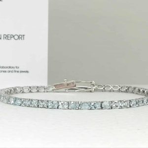 Tennis Bracciale Acquamarine